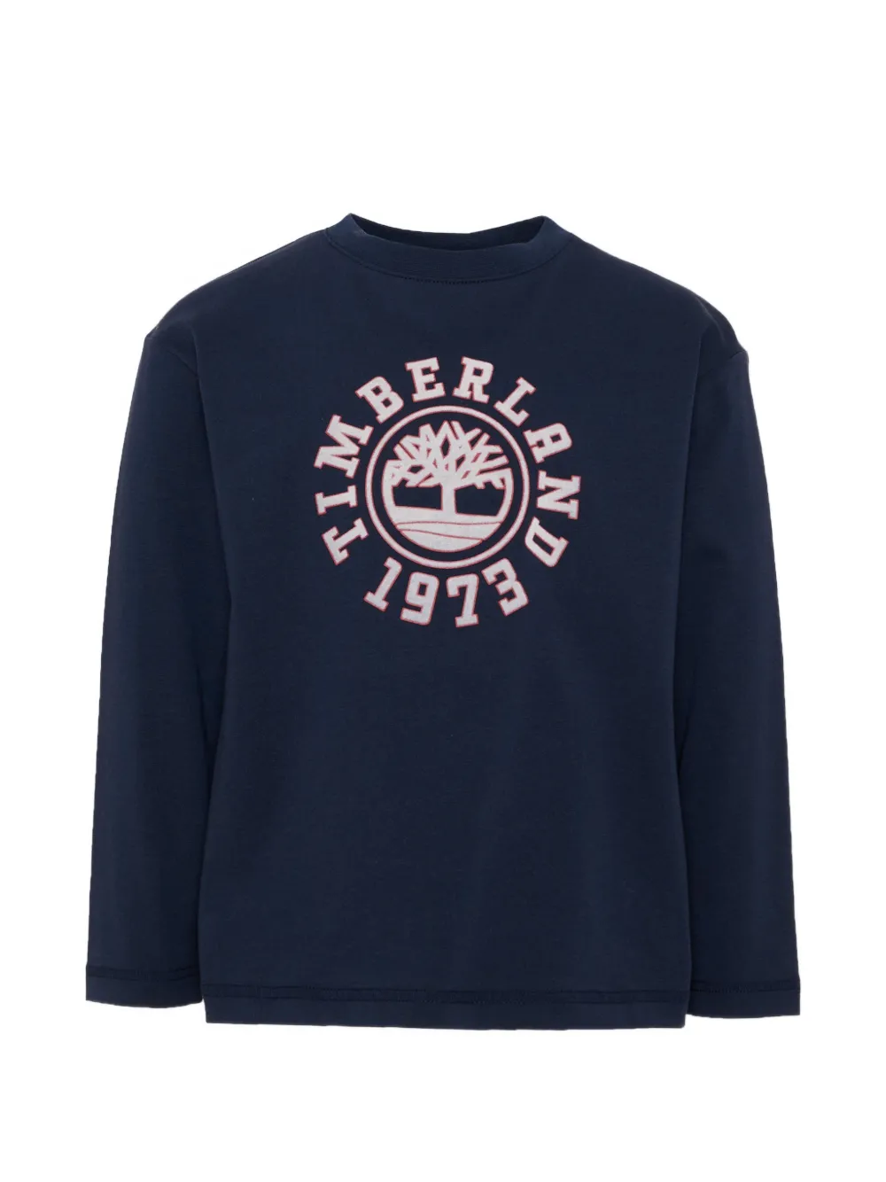 Timberland Kids logo-printed long-sleeved T-shirt - Blu