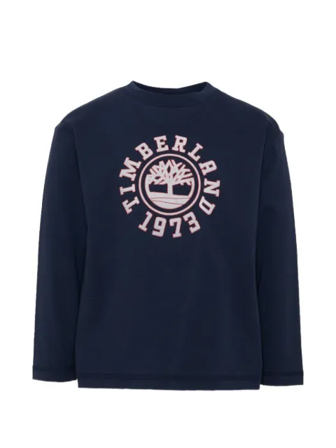 Timberland Kids logo-printed long-sleeved T-shirt