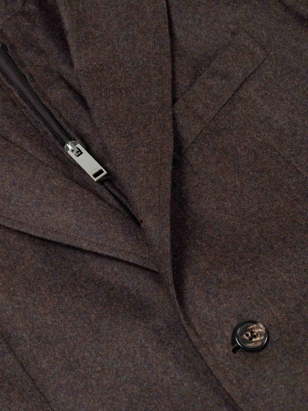 Incotex Layered Notched-lapels Blazer in Brown, view 2