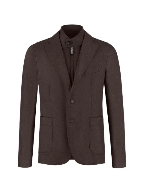Incotex layered notched-lapels blazer