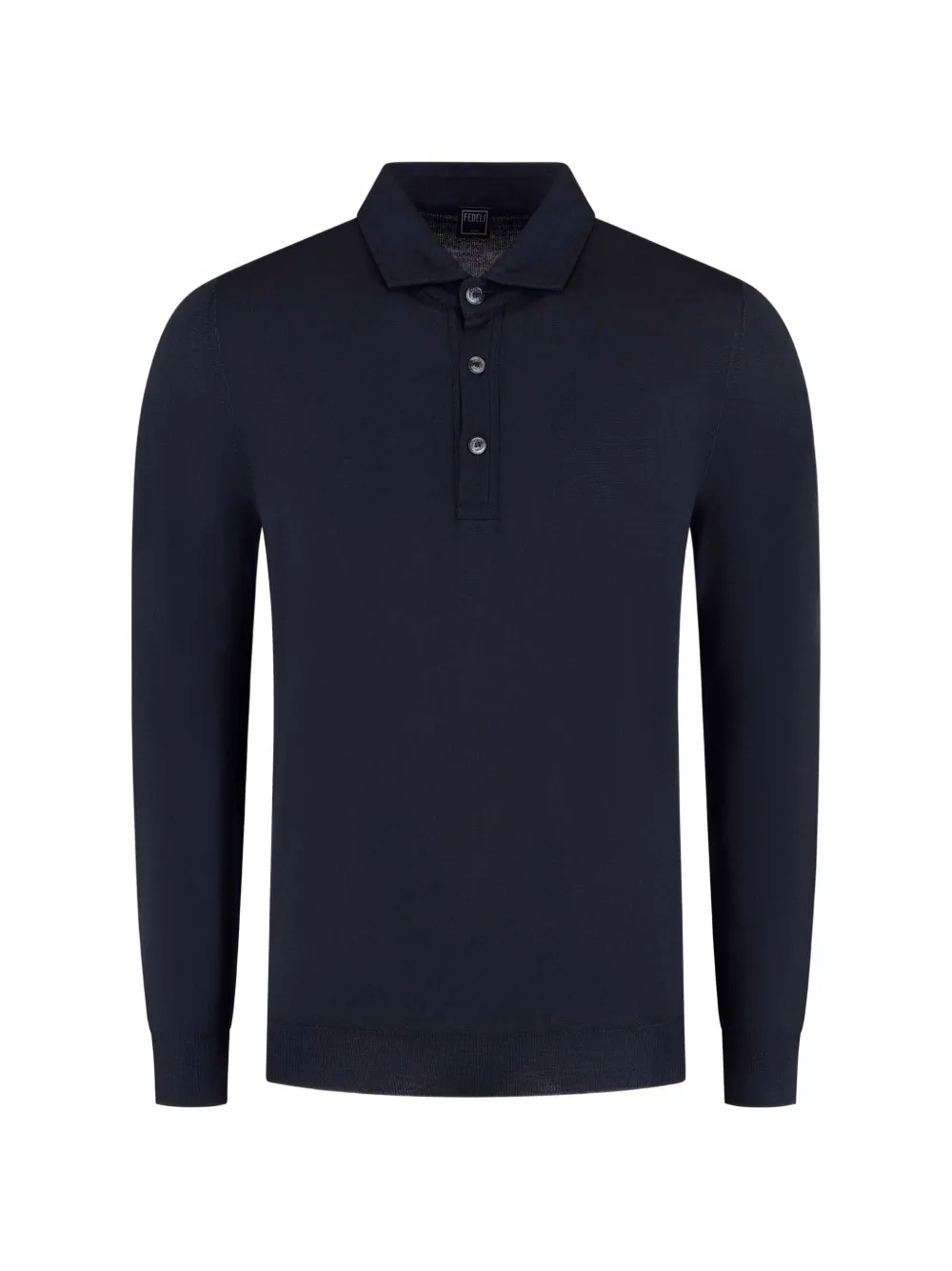 Fedeli long-sleeved polo shirt - Blu