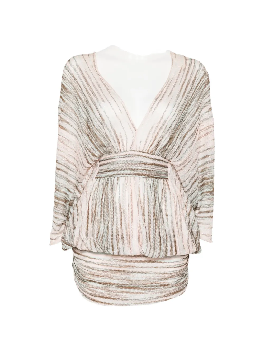 Missoni Pre-Owned robe-caftan Zig Zag - Tons neutres