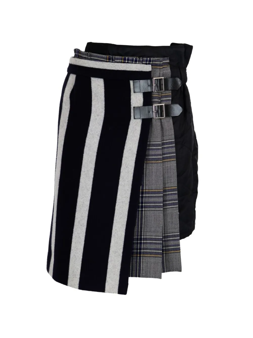 sacai jupe mi-longue à détails de boucles - Gris sacai jupe mi-longue à détails de boucles - Gris