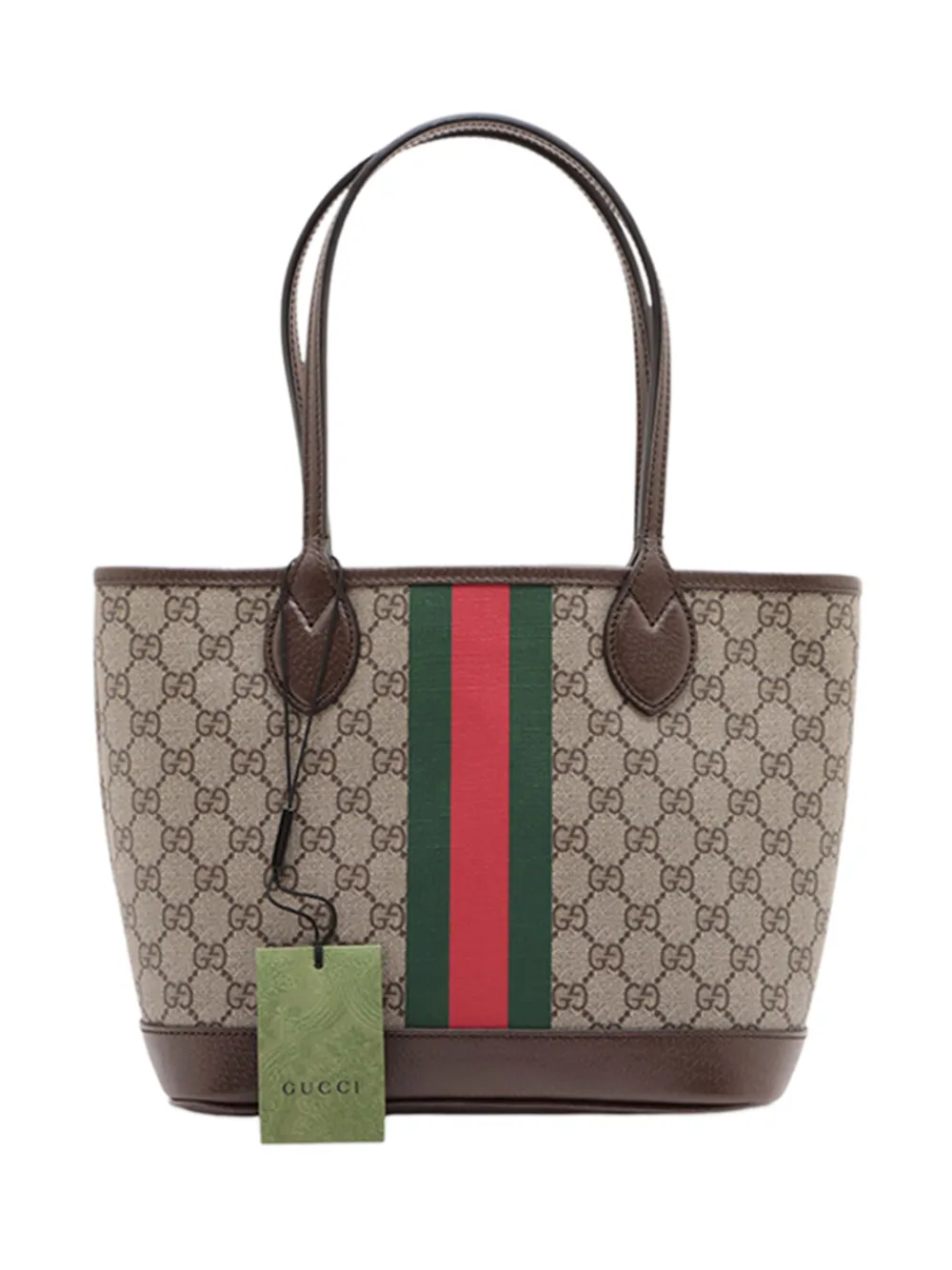 Gucci Pre-Owned Borsa tote Ophidia piccola in tessuto GG Supreme con decorazione Web 2016-2026 - Toni neutri