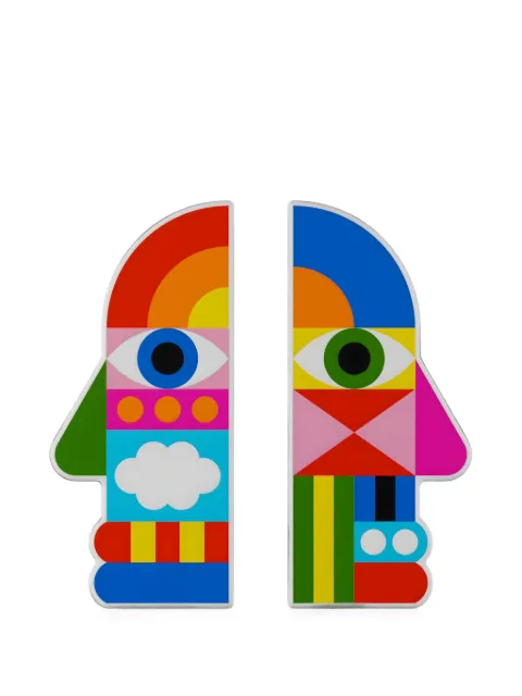 Qeeboo Dreams geometric-print bookends