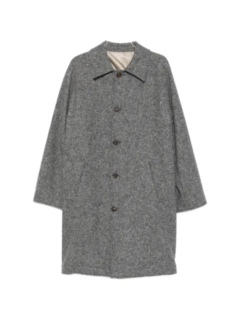 Eleventy button-fastening wool-blend coat