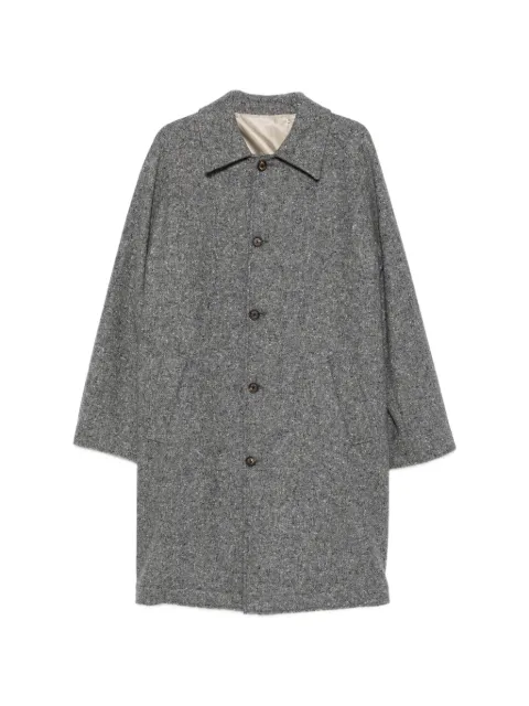 Eleventy button-fastening wool-blend coat
