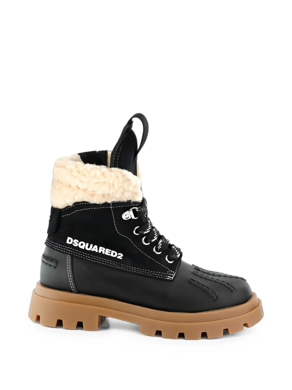 DSQUARED2 KIDS lace-up boots Zwart