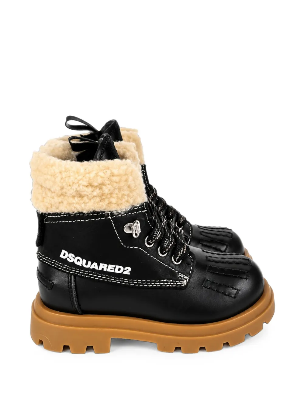 DSQUARED2 KIDS lace-up boots Zwart