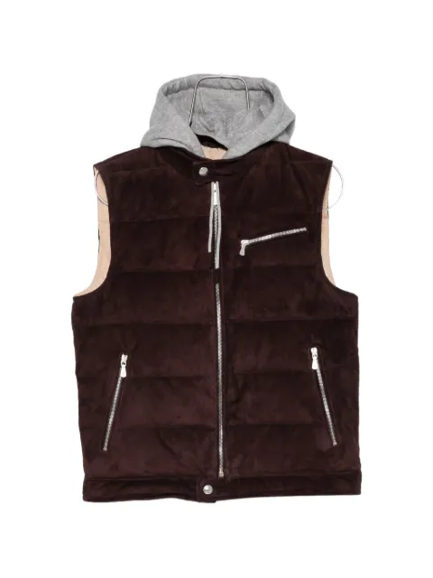 Eleventy quilted hooded gilet