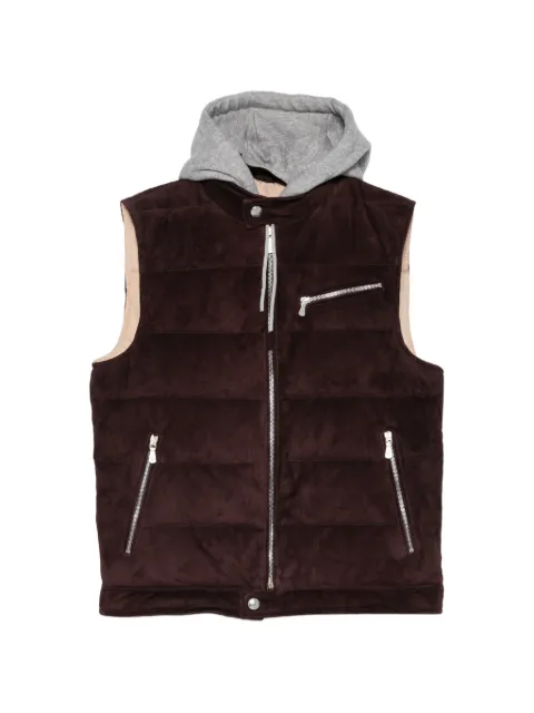 Eleventy quilted hooded gilet