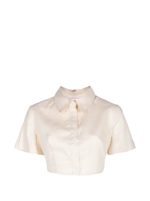 Matthew Bruch camisa corta con espalda abierta