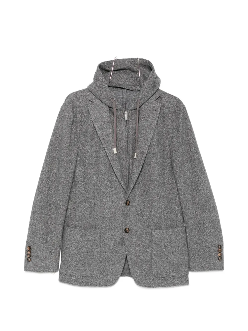 Eleventy hooded single-breasted jacket | gris | Image 1