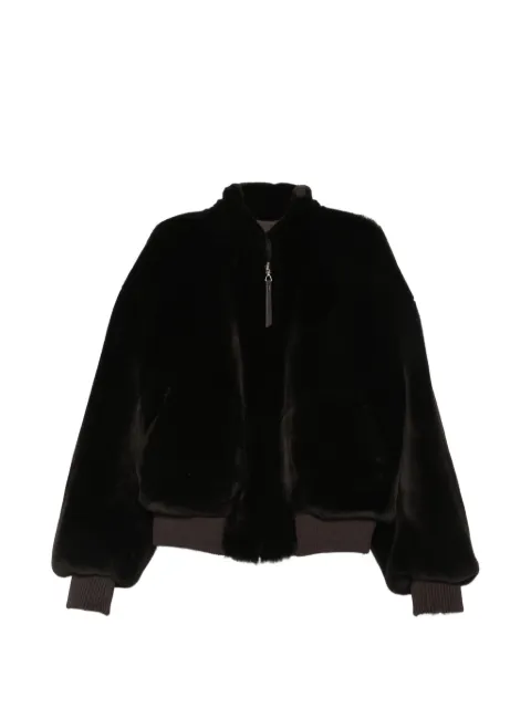 Utzon shearling bomber jacket