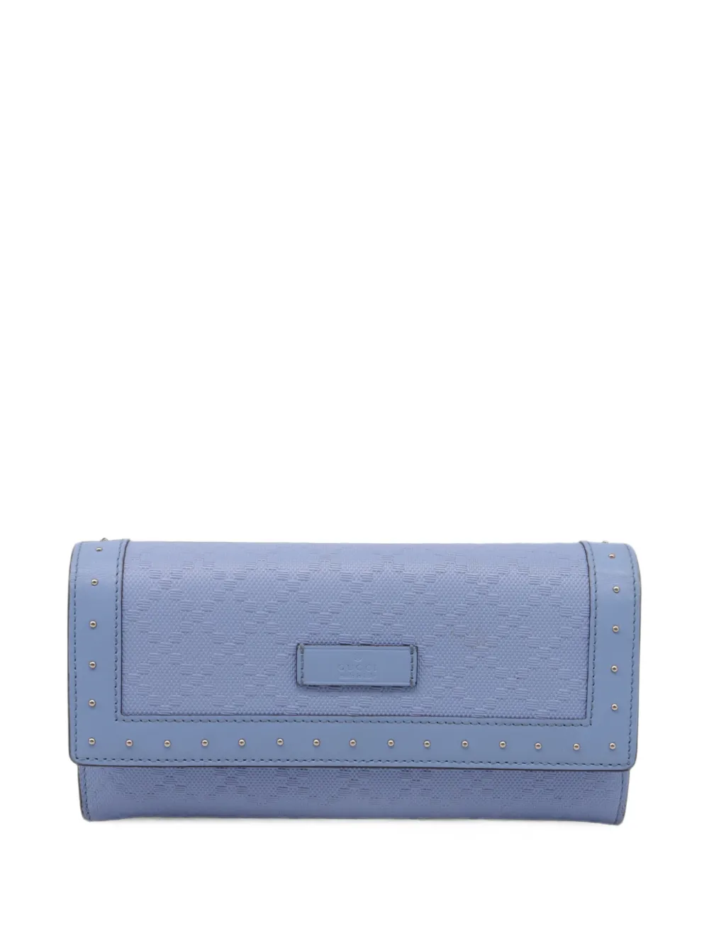 Gucci Pre-Owned Microguccissima flap wallet - Blu