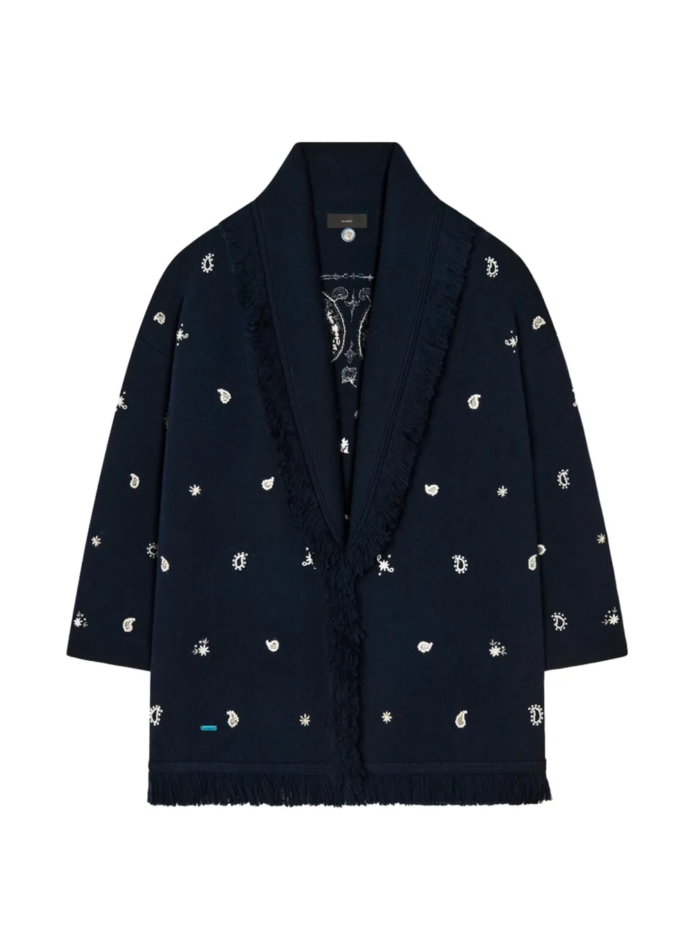 Alanui Echoes Of The Bandana cardigan - Blu