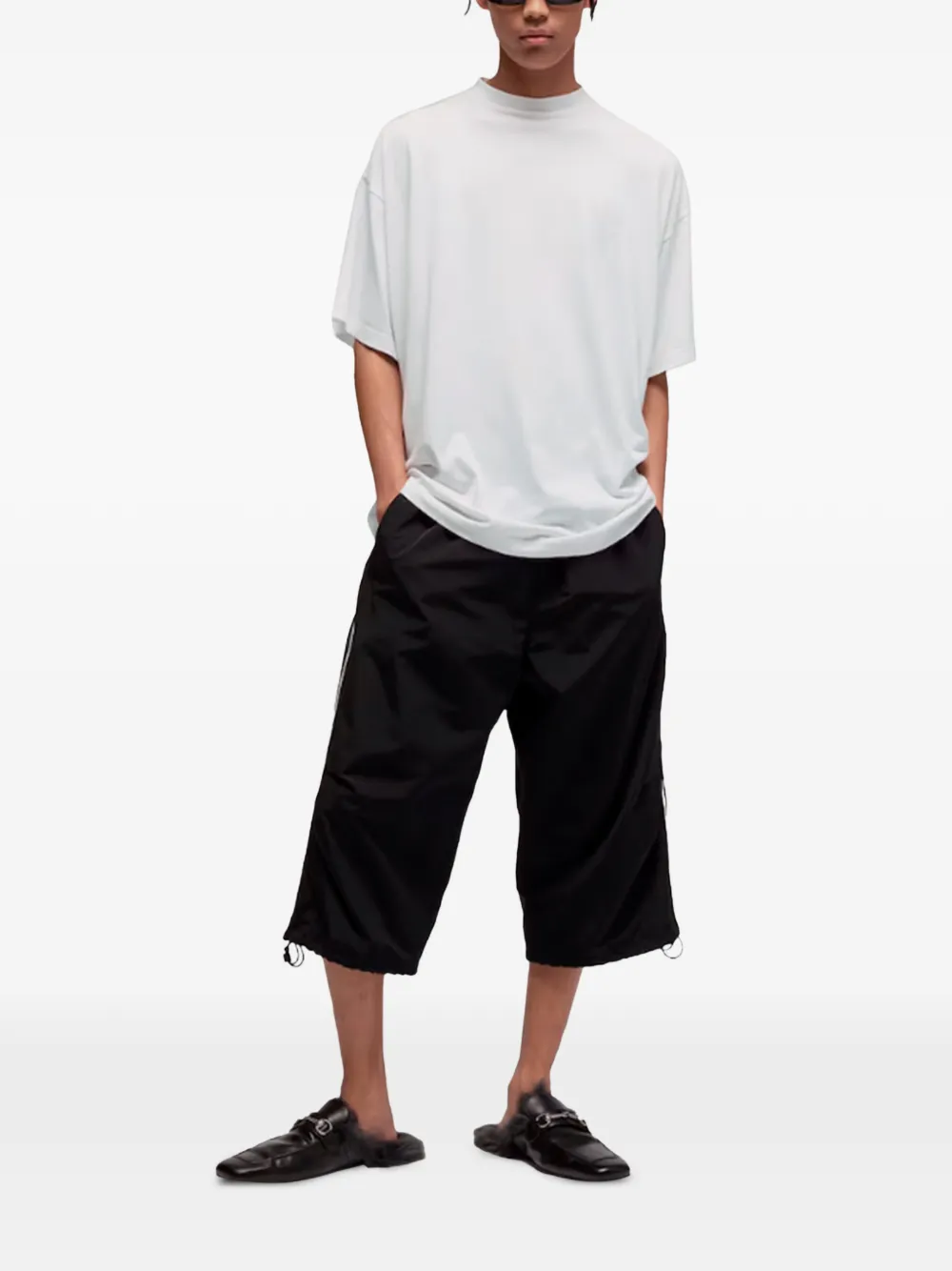 Gucci T-shirt met geborduurd logo Wit