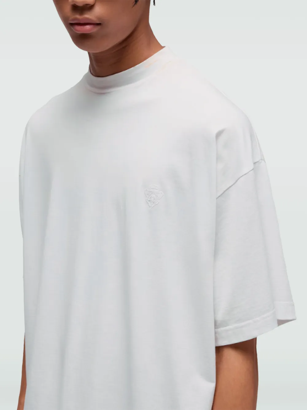 Gucci T-shirt met geborduurd logo Wit