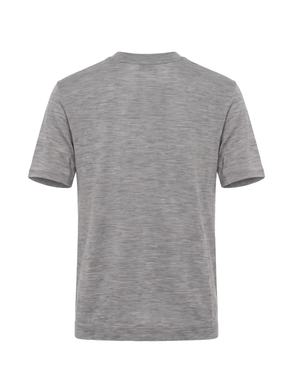Xacus Wollen T-shirt met ronde hals Grijs