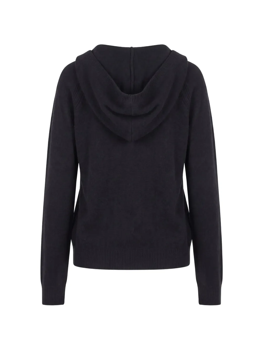 SA SU PHI Kasjmier hoodie met V-hals Zwart
