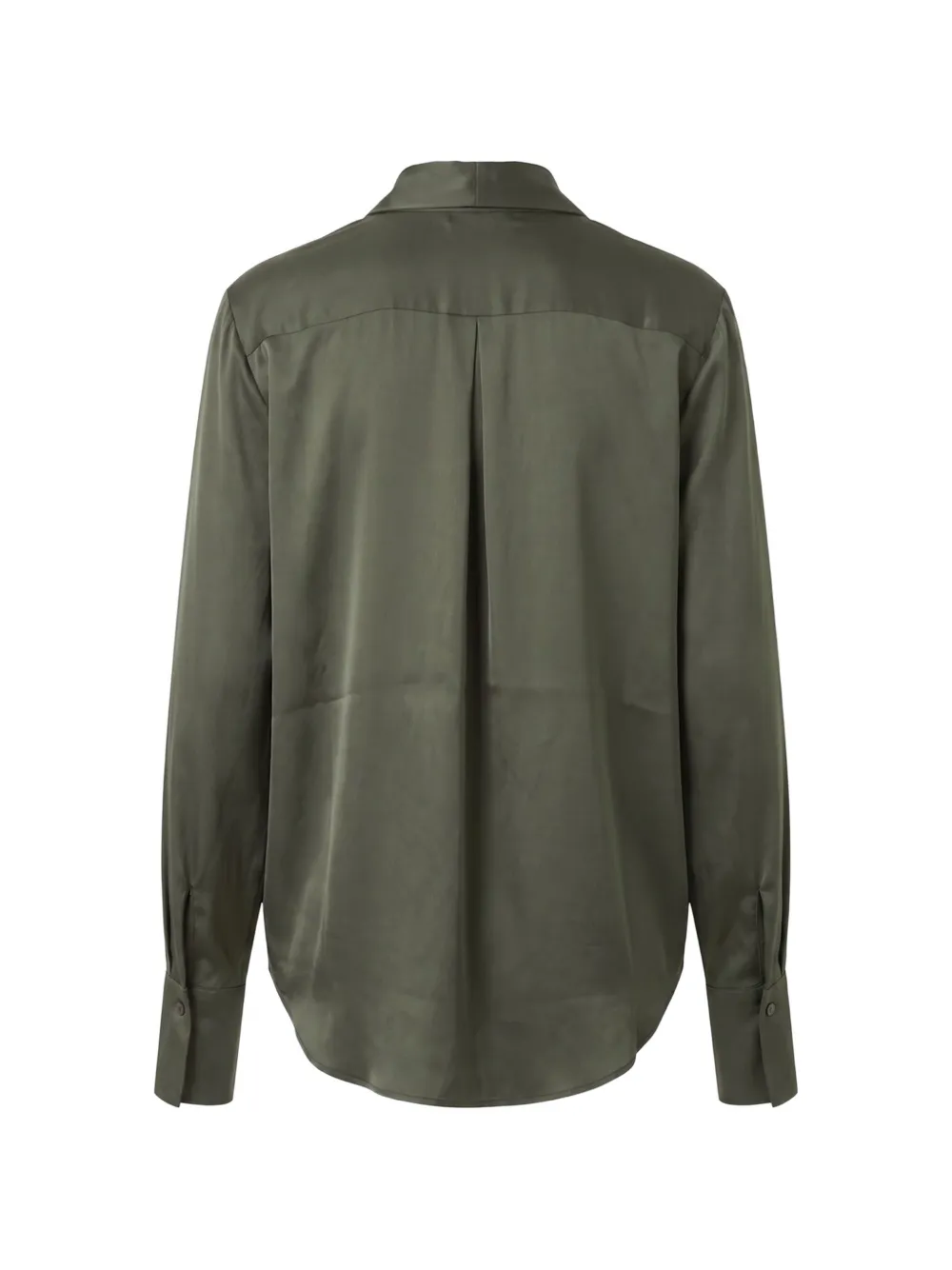 SA SU PHI Zijden wikkelblouse Groen