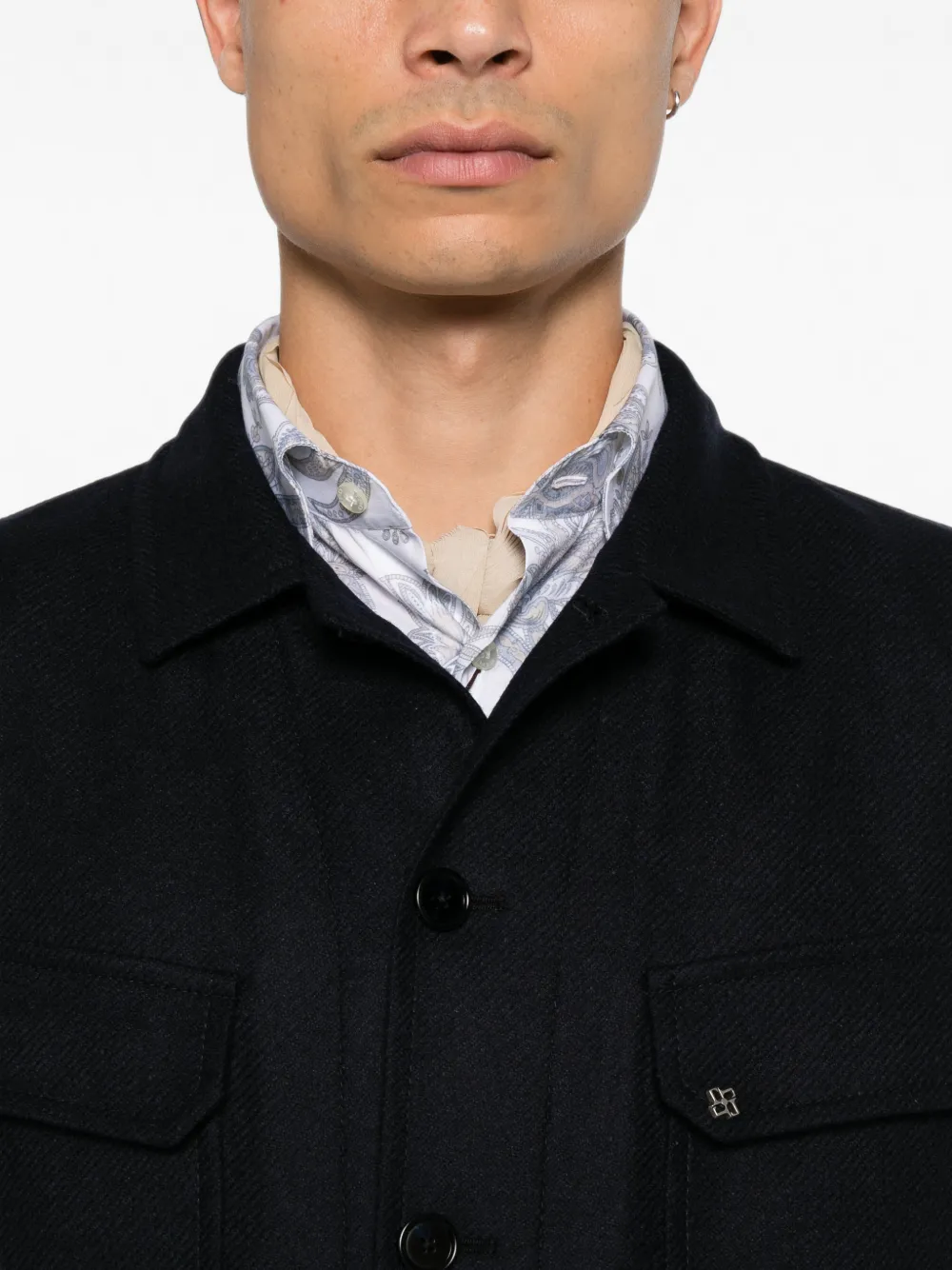 Tagliatore Button-up jack Blauw