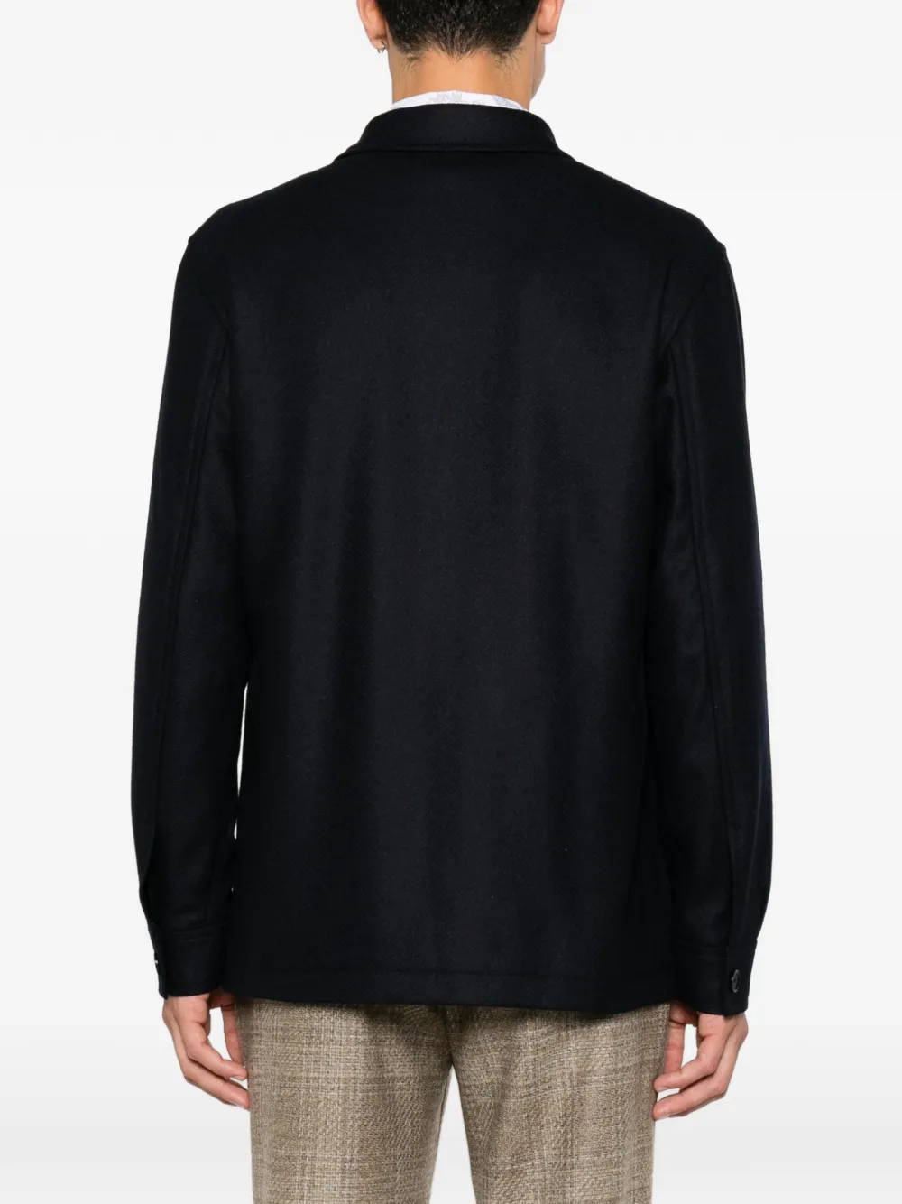 Tagliatore Button-up jack Blauw
