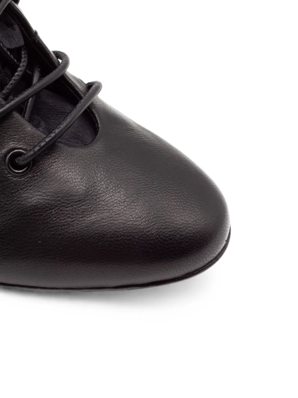 Alevì lace-up leather ankle boots Zwart