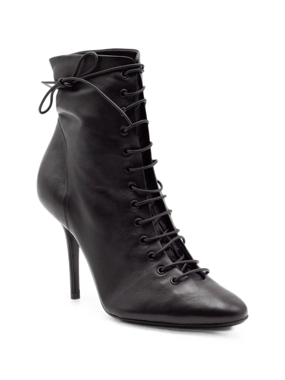 Alevì lace-up leather ankle boots Zwart
