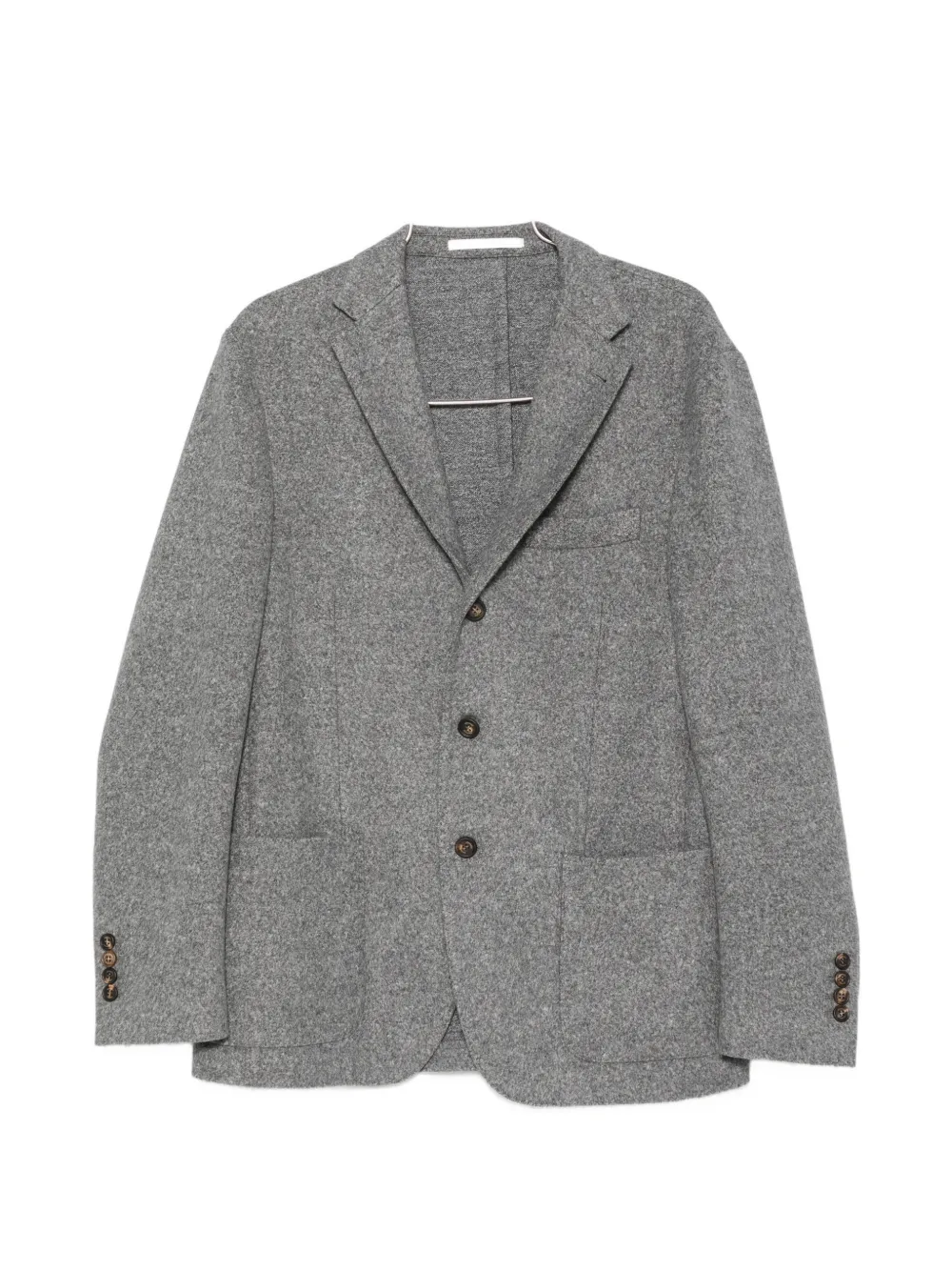Eleventy single-breasted notched-lapel blazer - Grigio