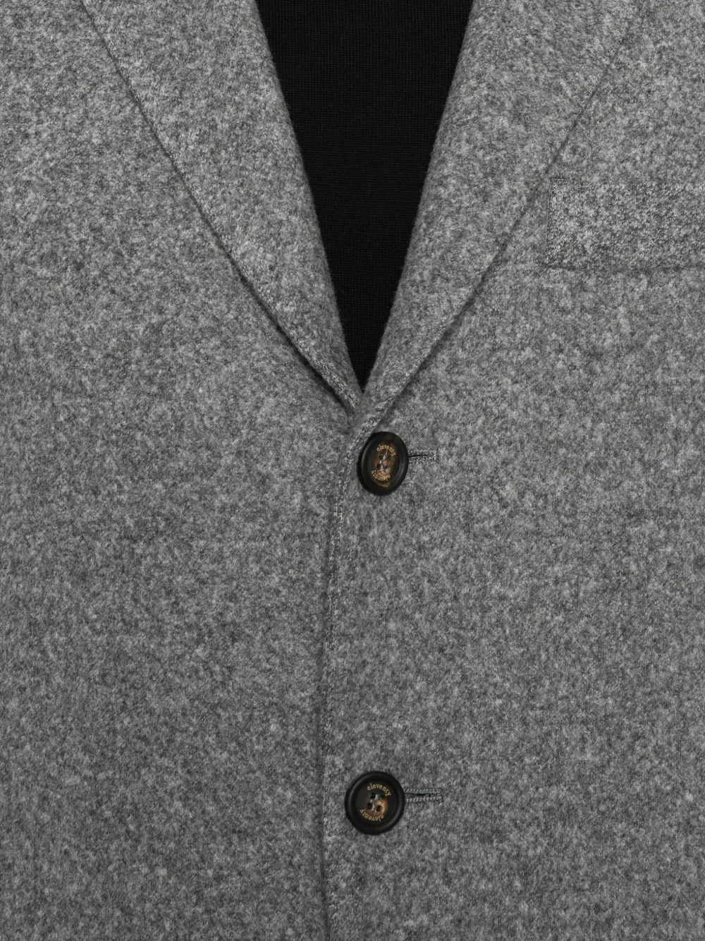 Eleventy single-breasted notched-lapel blazer Grijs
