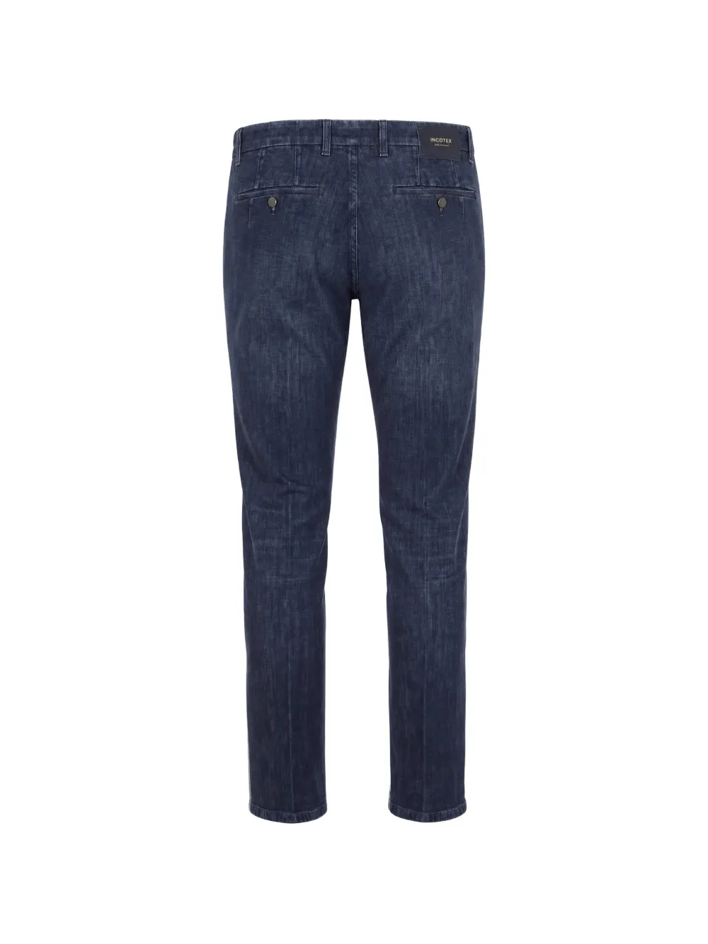slowear logo-patch slim-cut jeans Blauw
