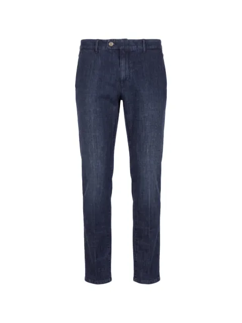 slowear logo-patch slim-cut jeans