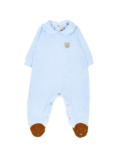 Le Boo Beebè pelele con bordado de oso y cuello Peter Pan