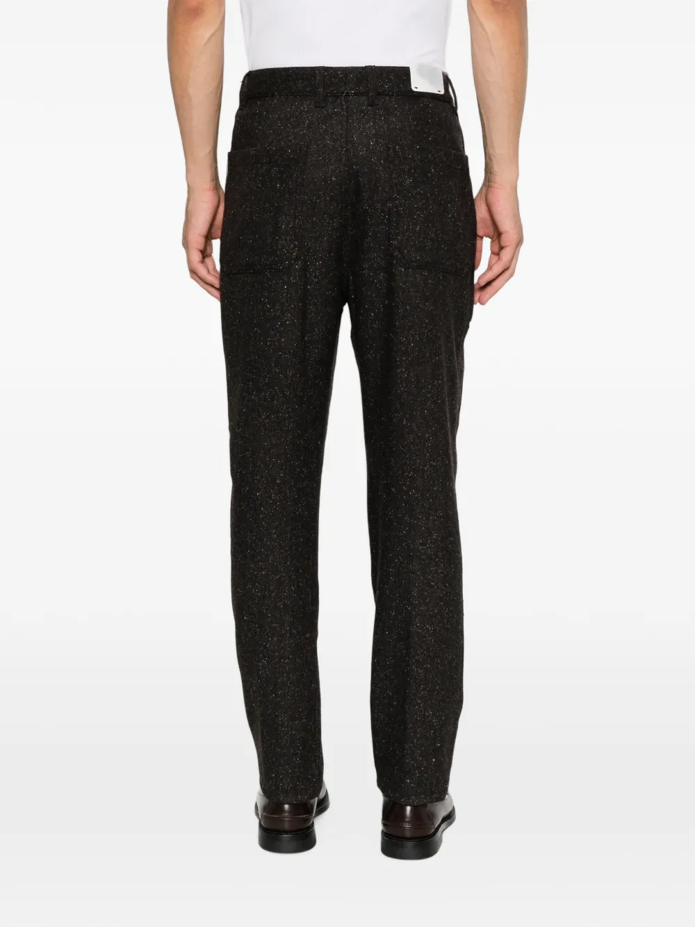 Eleventy flecked trousers Bruin