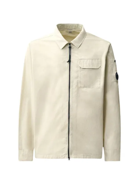 C.P. Company organic gabardine Lens zipped overshirt