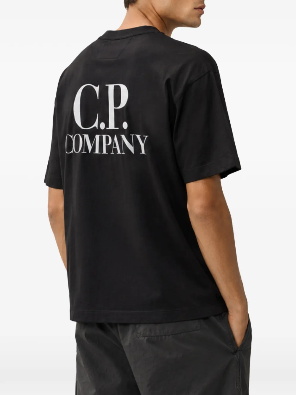 C.P. Company T-shirt met logoprint Zwart