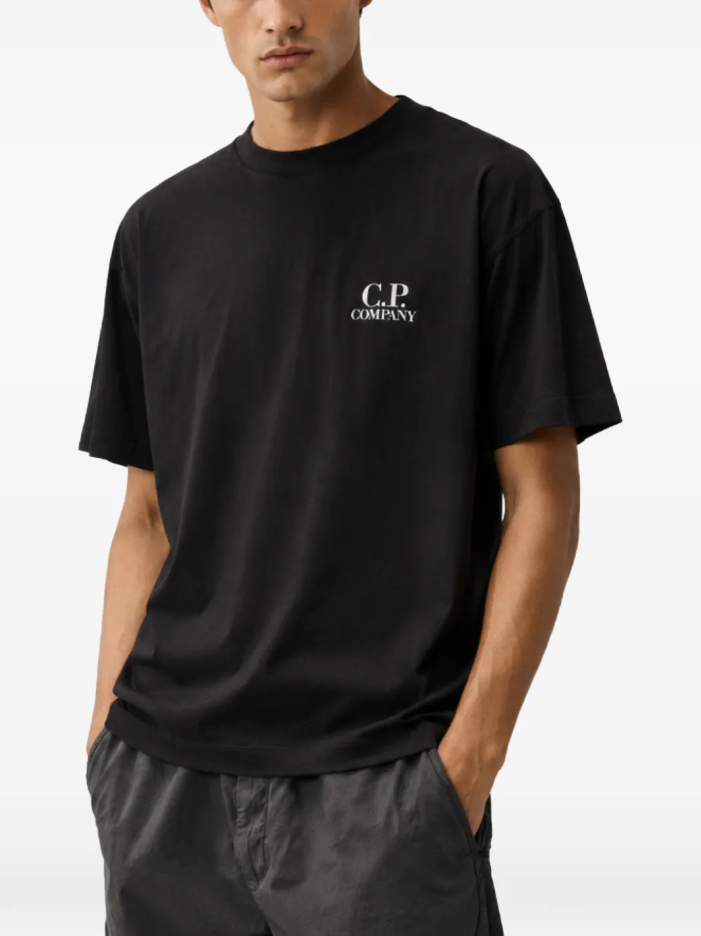C.P. Company T-shirt met logoprint Zwart
