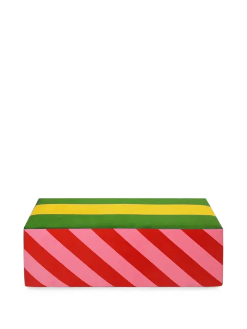 Qeeboo Attention striped pouf