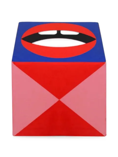 Qeeboo Mouth graphic-print pouf