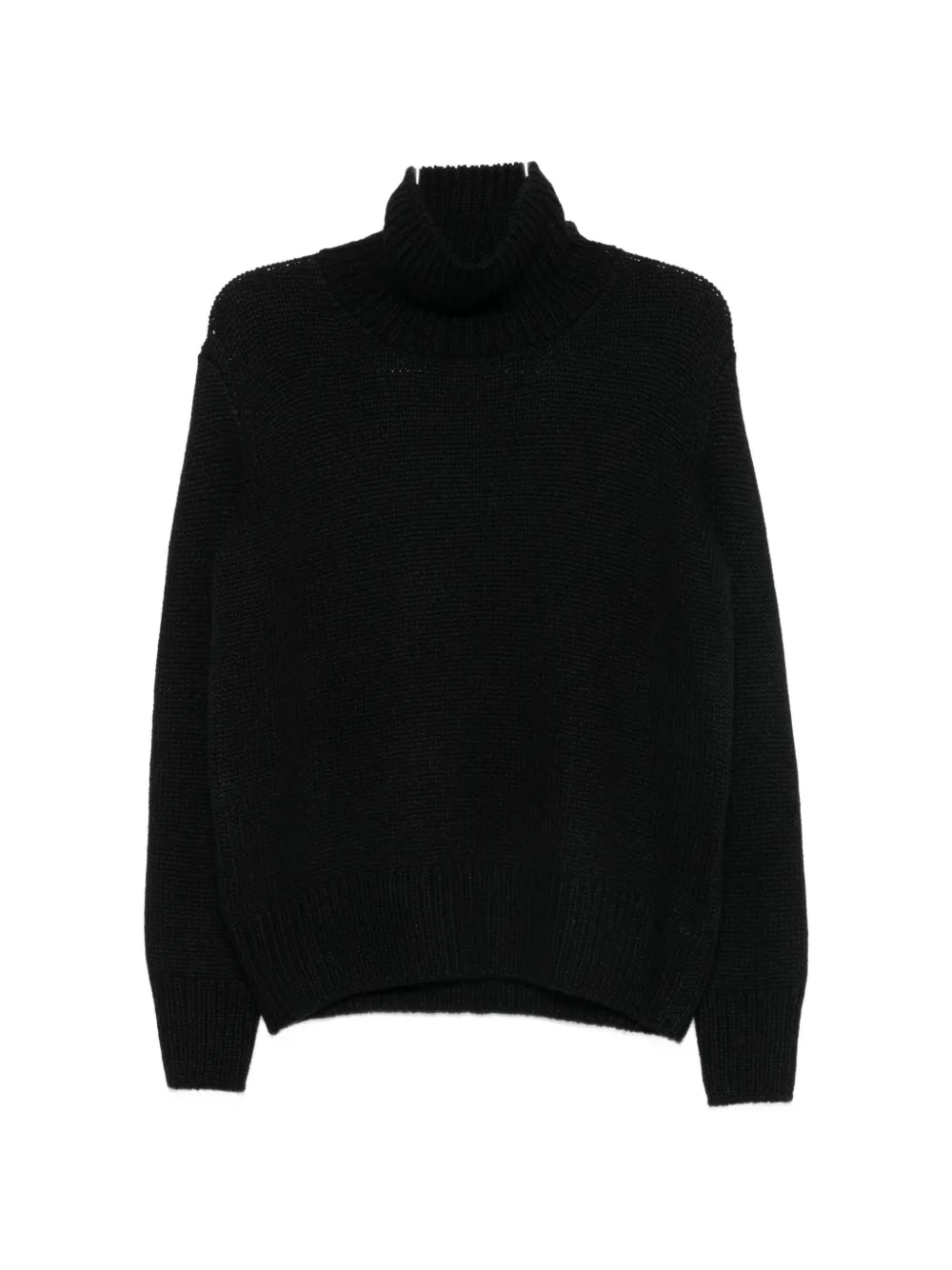 The Row ribbed-knit roll-neck sweater - Nero