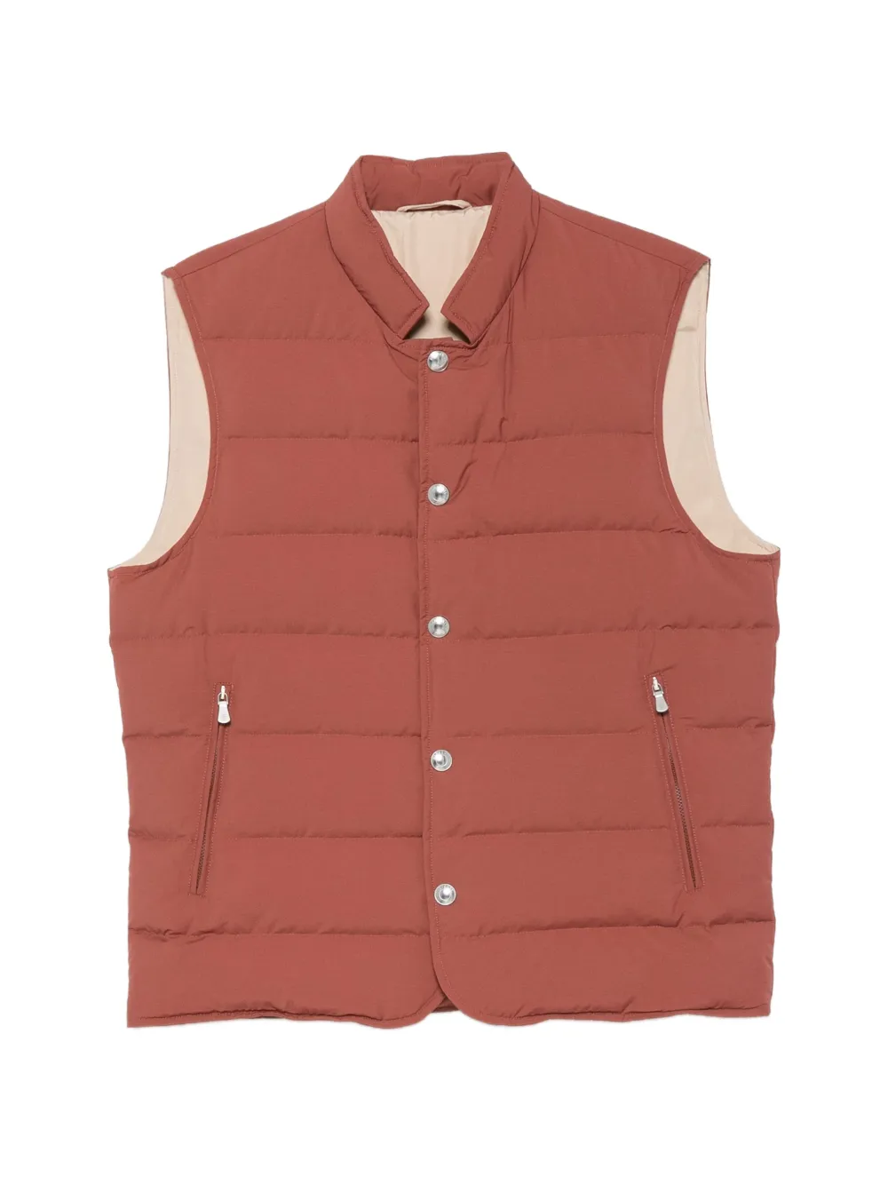 Eleventy quilted high-neck gilet
