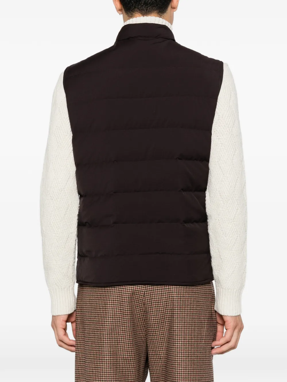 Eleventy Gewatteerde bodywarmer Bruin