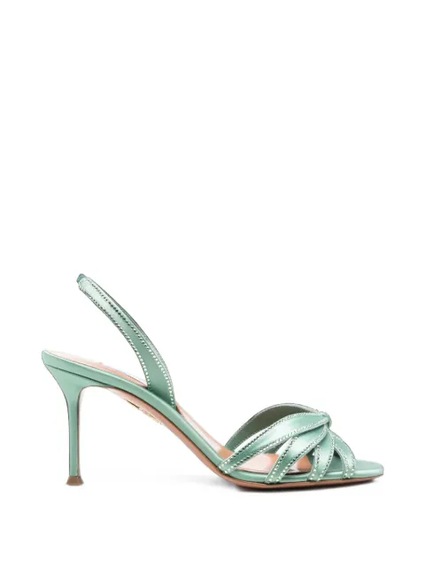 Aquazzura escarpins ornés de cristaux à talon haut