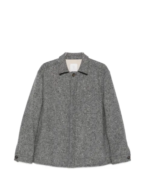 Eleventy marl-effect button-up jacket