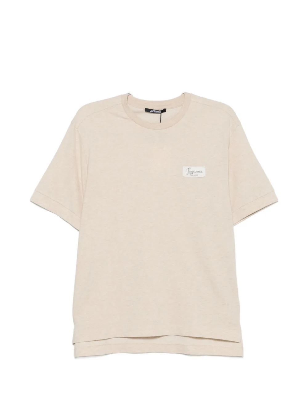 Jacquemus logo-patch T-shirt - Toni neutri