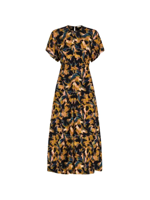 Marie Oliver Kamari abstract-print maxi dress