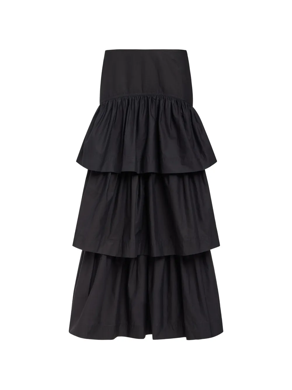 Marie Oliver Baylor tiered maxi skirt - Schwarz