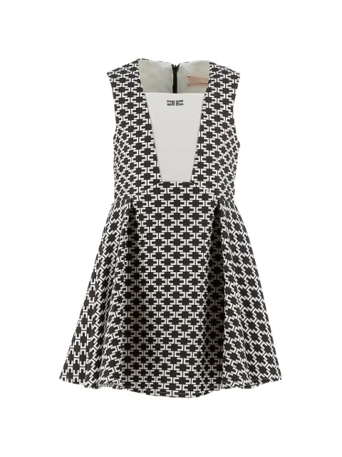 Elisabetta Franchi Kids monogram-print pleated dress