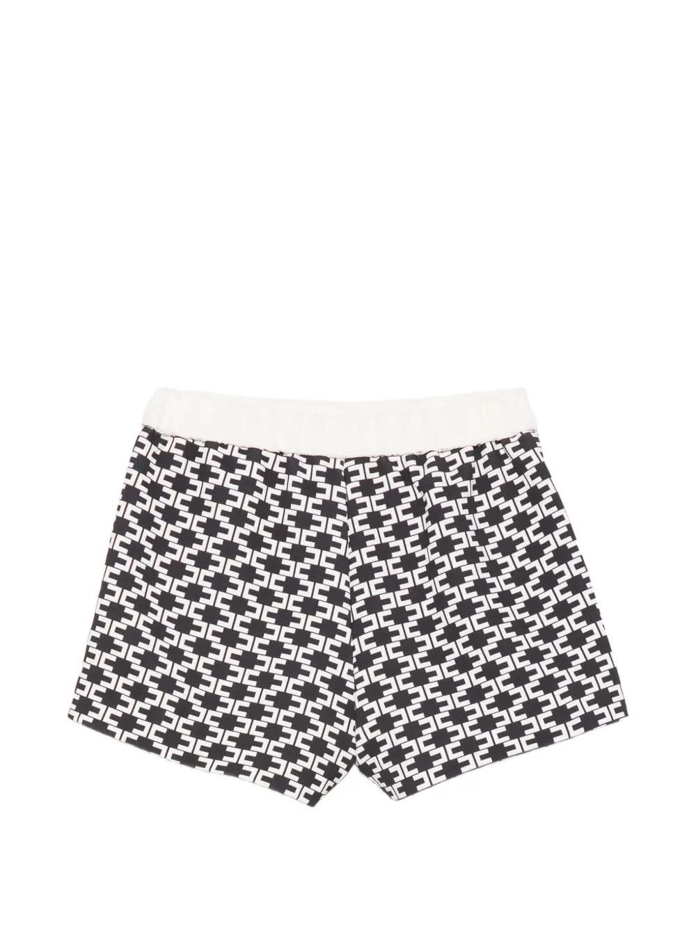 Elisabetta Franchi Kids Shorts met monogramprint Zwart